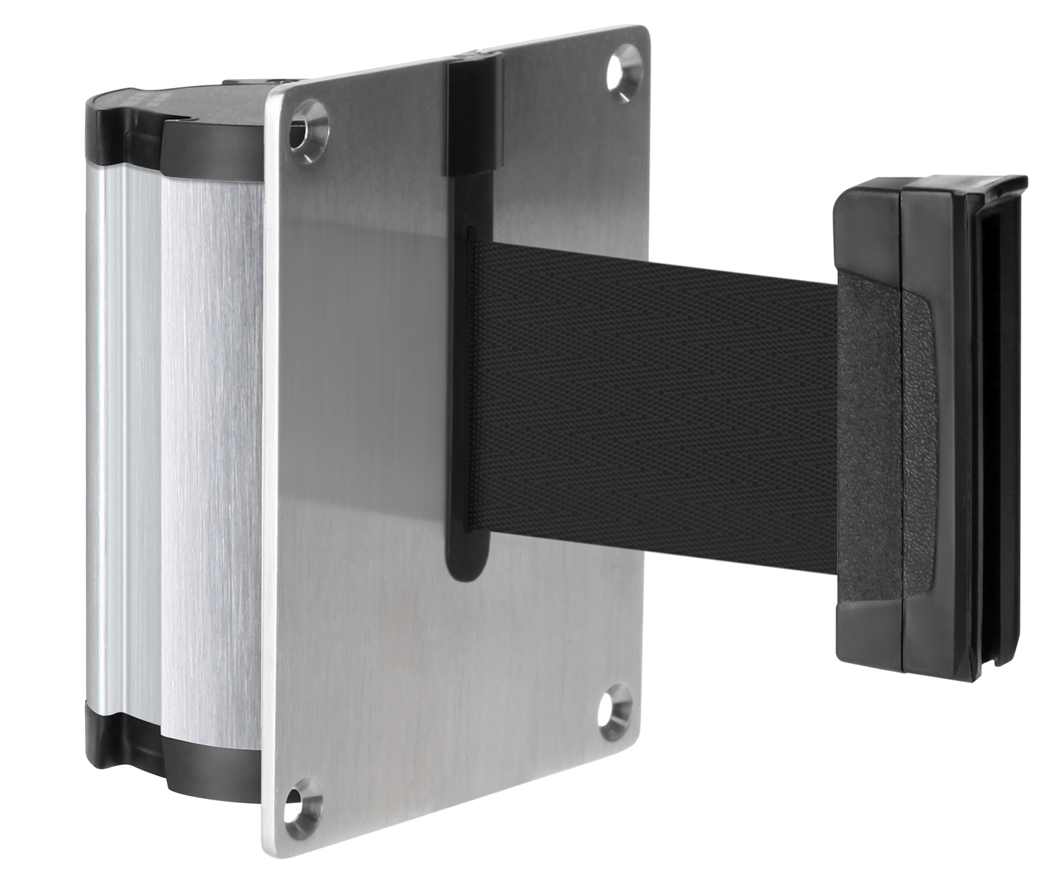 Recessed WallMounted Retractable Belt Barrier