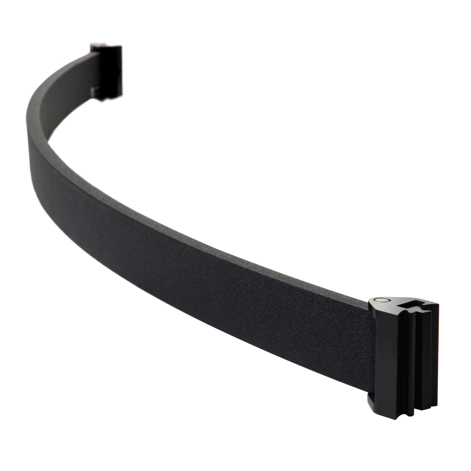 Curved Rigid Rail Queue Barrier