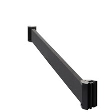 Straight Rigid Rail Queue Barriers