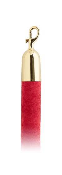 Velvet and Velour Stanchion Rope with Snap Hooks