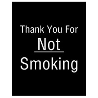 Thank You For Not Smoking