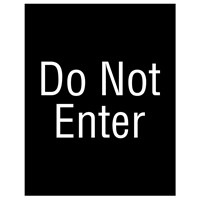 Do Not Enter Sign Graphic