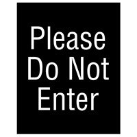Please Do Not Enter Sign Graphic