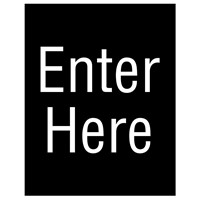 Enter Here Sign Graphic