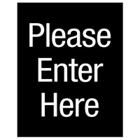 Please Enter Here Sign Graphic