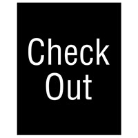Check Out Sign Graphic