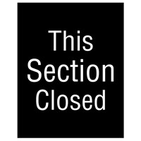 This Section Closed Sign Graphic