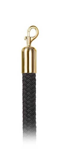 Braided Rayon Stanchion Rope with Snap Hooks