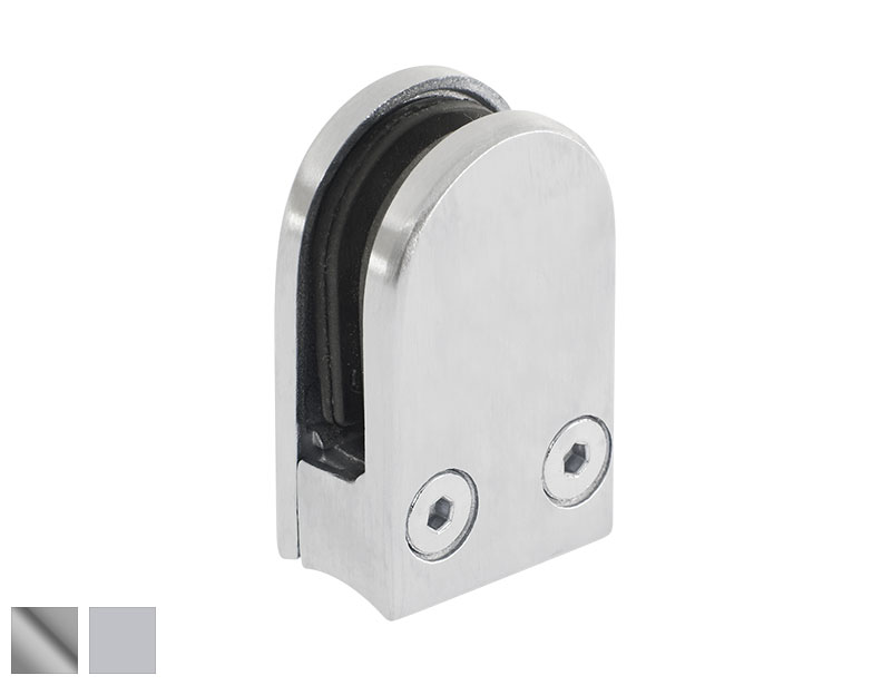 .25" to .375" Large Square Glass Panel Grip for Flat Surface