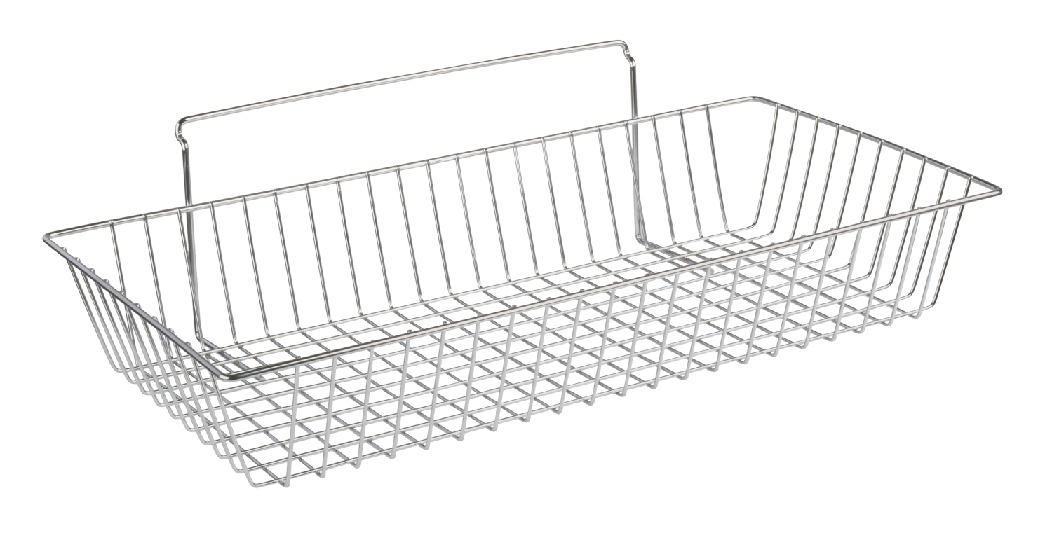 Canasta metálica grande para panel percha