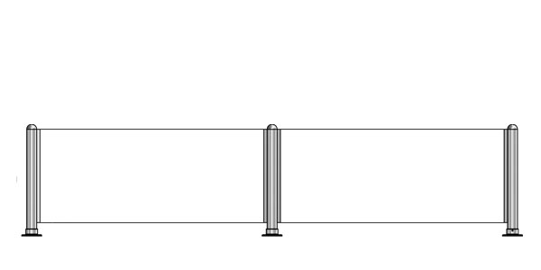 16-inch Tall Divider Posts