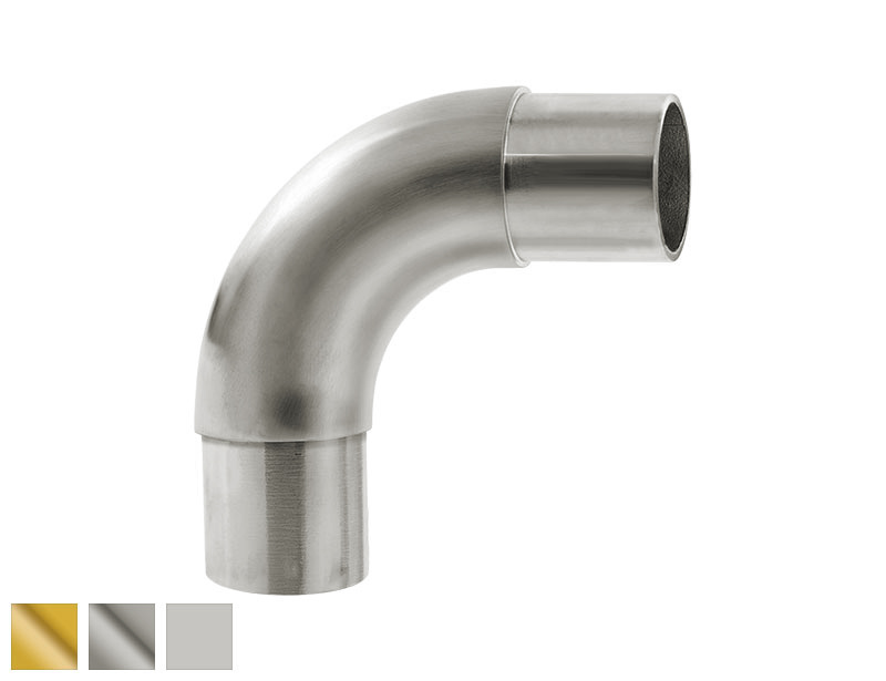 Codo Redondo 90&deg; para Tubo de 3,81 cm