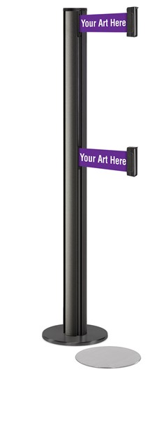 ADA Double-Belted Magnetic Stanchions