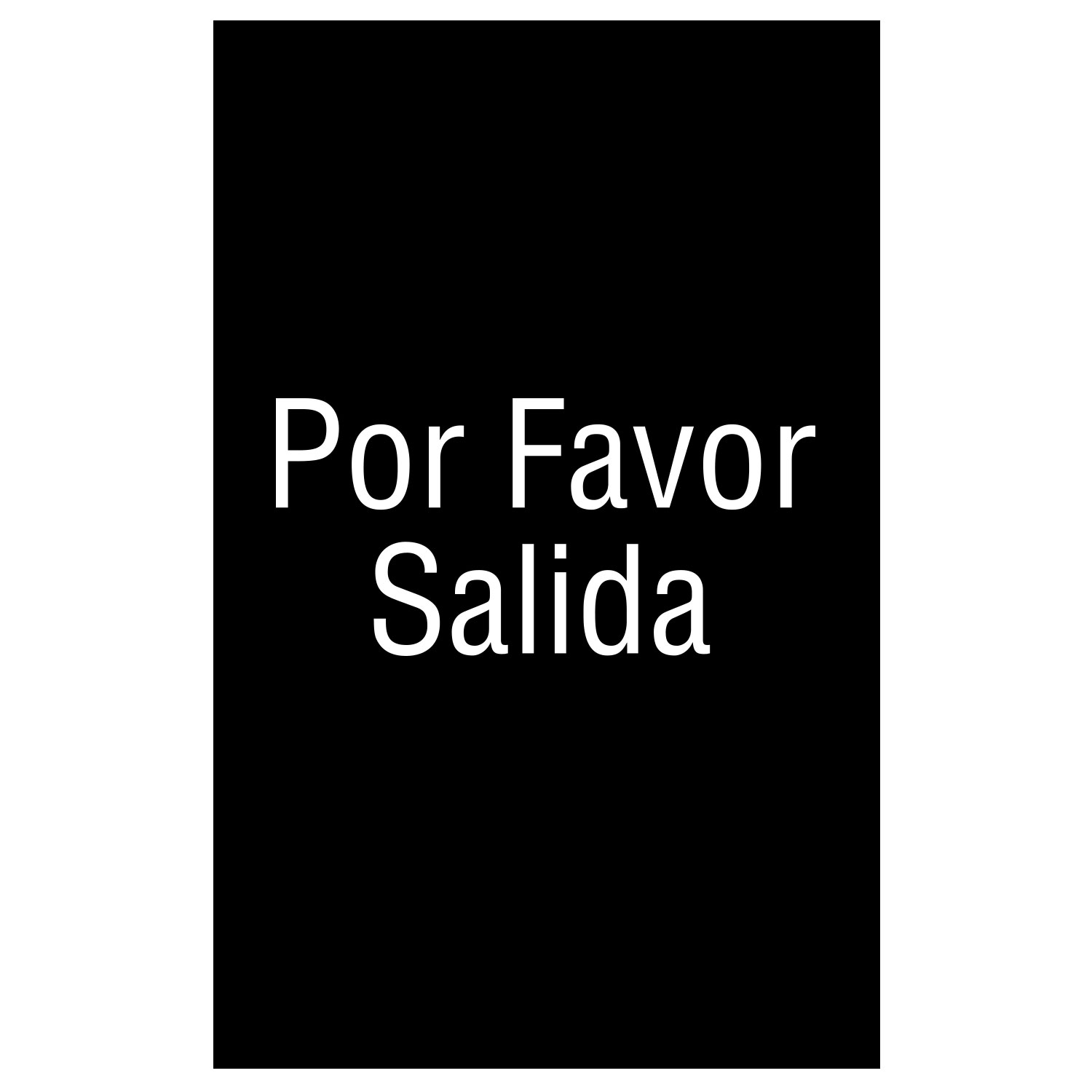 Por Favor Salida