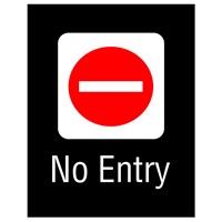 No Entry Sign Graphic