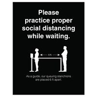 6-feet Apart Social Distance