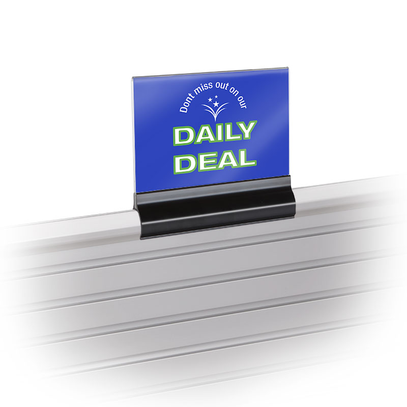 Acrylic Sign Holders for Slatwall