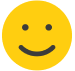 A yellow smiley face, representing delight.