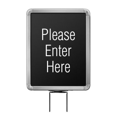 Click to go to post-top stanchion signs product detail page.